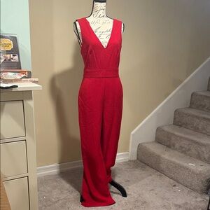 Elegant Red Jumpsuit